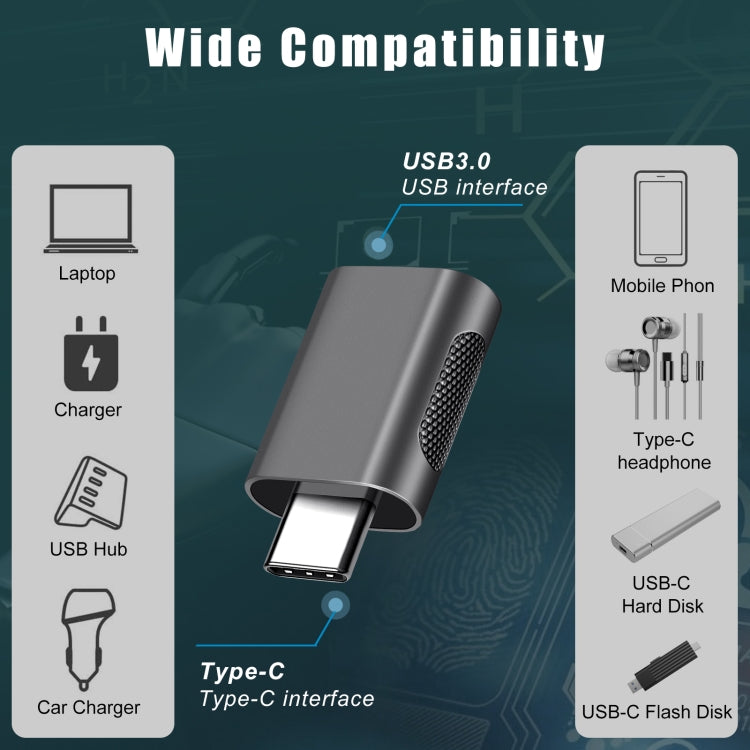 2件裝SBT-158 USB-C / Type-C公轉USB 3.0母鋅合金轉接器，SBT-158黑色，SBT-158金色，SBT-158玫瑰金，SBT-158銀色