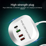 WLX-T3P 4合1 PD + QC多功能智能快速充電USB充電器，WLX-T3P澳洲插頭，WLX-T3P歐洲插頭，WLX-T3P英國插頭，WLX-T3P美國插頭