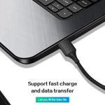 M11 3 合 1 5A USB 轉 8 Pin + Micro USB + USB-C / Type-C 尼龍編織磁吸數據線，線長：2米，8 Pin + Micro USB + USB-C / Type-C