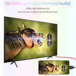 MiraScreen L7-8 三合一8針+Micro USB+USB-C / Type-C轉HDMI視頻轉換線，線長：2米，三合一HDMI