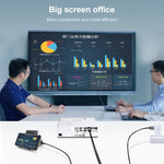 P8J鋁合金三合一8針+Micro USB+USB-C / Type-C轉高清電視線，線長：2米，三合一HDMI（鋁合金）