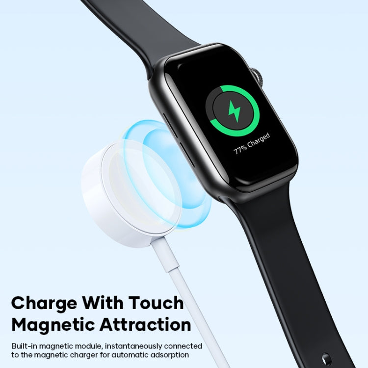 3合1 USB-C / Type-C 轉 8 Pin + USB-C / Type-C + 磁吸手錶無線充電數據線，線長：1.2米，3合1