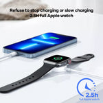 3合1 USB-C / Type-C 轉 8 Pin + USB-C / Type-C + 磁吸手錶無線充電數據線，線長：1.2米，3合1