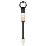IVON CA90 2.4A USB 轉 8 Pin 便攜數據線附環，長度：14.5公分，8 Pin