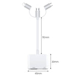 A18 Pro 三合一 8 Pin + Type-C + Micro USB 轉 HDMI + 8 Pin 數位 AV 轉接器