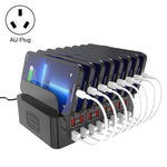 YFY-A55 150W 16埠 USB 智慧充電站附手機和平板支架，美規插頭，YFY-A55
