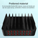 YFY-A55 150W 16埠 USB 智慧充電站附手機和平板支架，美規插頭，YFY-A55