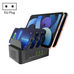YFY-A54 100W USB + Type-C 五埠智慧充電站附手機和平板支架，美規插頭，YFY-A54
