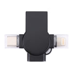 X09 4 合 1 USB 轉雙 8 Pin+USB-C/Type-C 介面 OTG 轉接器，4 合 1