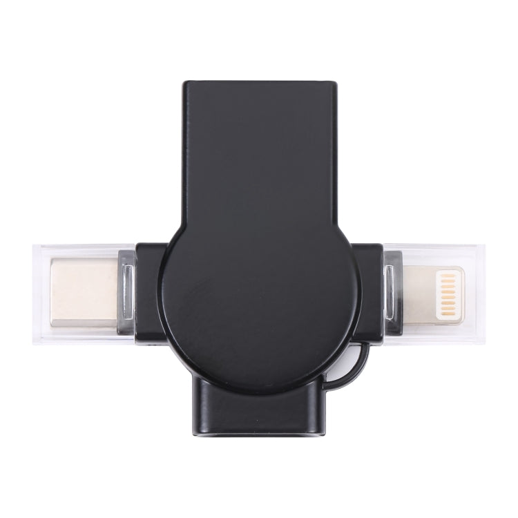 X09 4 合 1 USB 轉雙 8 Pin+USB-C/Type-C 介面 OTG 轉接器，4 合 1