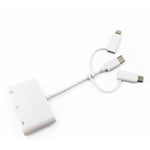 三合一 8-Pin、Micro USB 及 Type-C 轉 TF & SD 卡讀卡器 USB OTG 延長轉接器