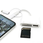 三合一 8-Pin、Micro USB 及 Type-C 轉 TF & SD 卡讀卡器 USB OTG 延長轉接器