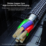 ROCK RCB0811 M3 20W USB-C/Type-C 轉 8 Pin 鋅合金快充手機遊戲數據線，長度：1m，Type-C 轉 8 Pin (1m)