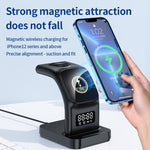 YP-HY05 15W 5合1 磁吸多功能無線充電器附時鐘，5合1