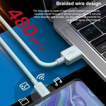 WEKOME WDC-03 潮汐能系列 2.4A USB 轉 8 Pin 編織數據線，長度：1米，USB 轉 8 Pin