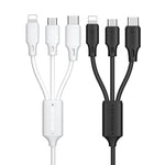 WK WDC-103 3A 3合1 8 Pin + Micro USB + Type-C / USB-C 全速專業充電數據線，長度：1.15米