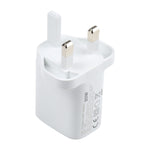 E087 20W USB-C / Type-C + USB 埠快充旅行充電器，英規插頭，英規插頭