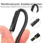 100W 6A Type-C 轉 8 Pin+Type-C+Micro USB 充電數據線，長度：1.3米