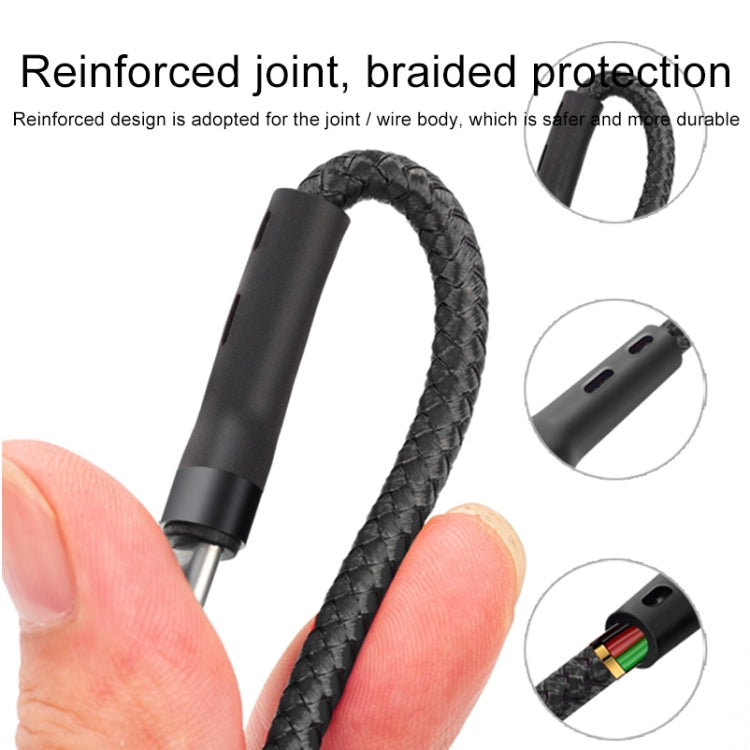 100W 6A Type-C 轉 8 Pin+Type-C+Micro USB 充電數據線，長度：1.3米