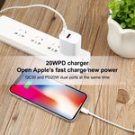 100W USB-C / Type-C 轉 8 Pin 快充數據線，長度：1m，1m Type-C 轉 8 Pin