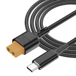 USB-C / Type-C 轉 XT60 數據線，長度：50cm，50cm