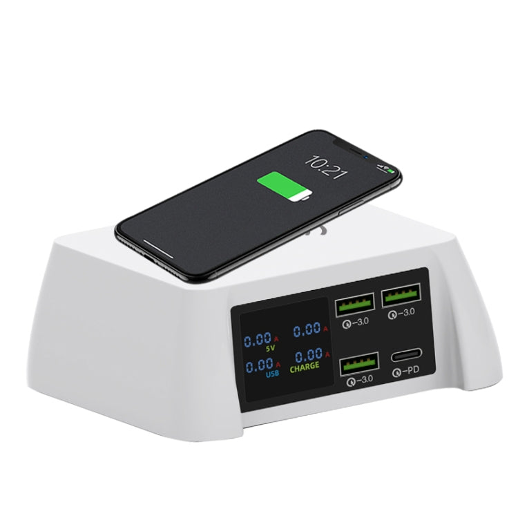 F96 100W USB x3 + PD 多功能智慧無線充電座