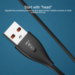 IVON CA87 USB 轉 8 Pin TPE 快充數據線，線長：1m，8 Pin
