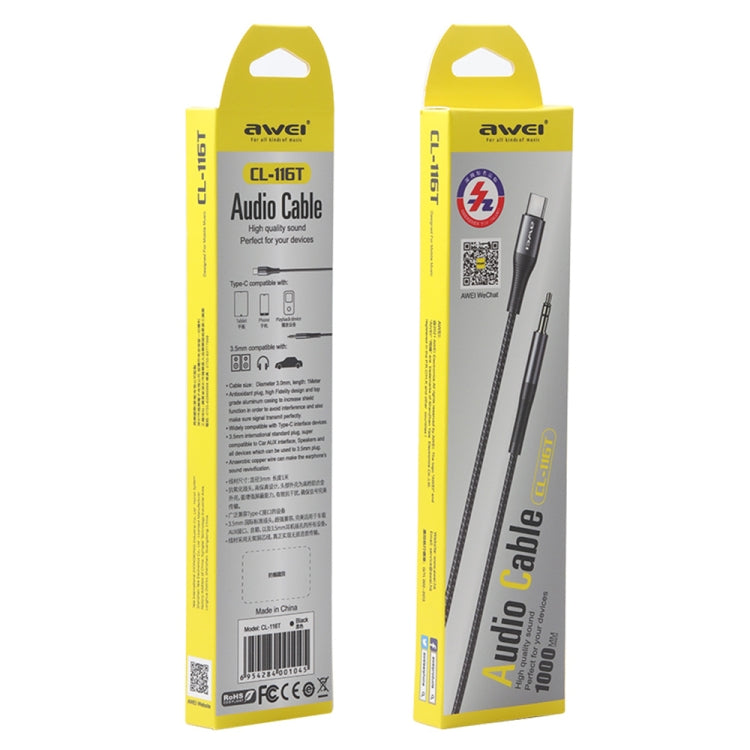 awei CL-116T Type-C / USB-C轉3.5mm高保真音頻線
