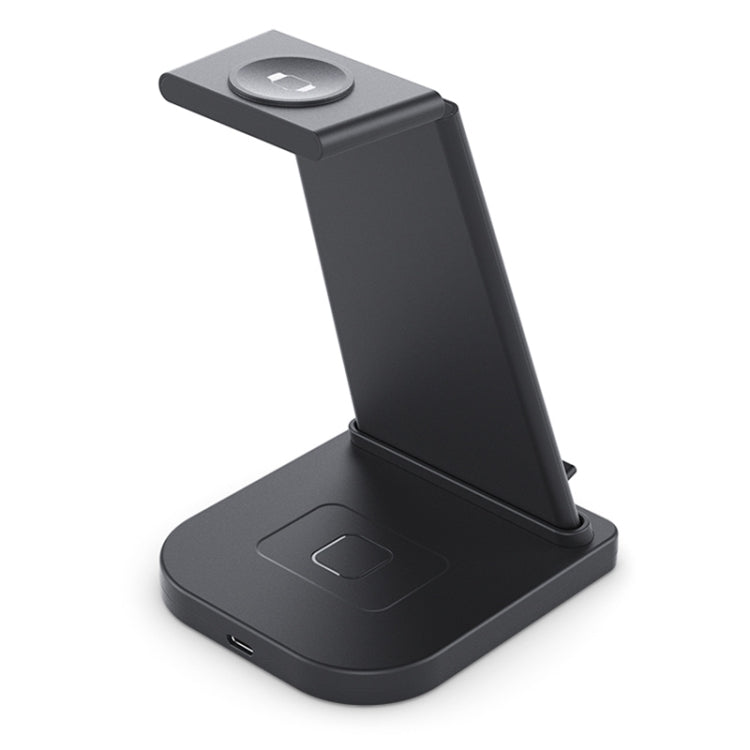 10W 3 合 1 QC 3.0 直立多功能無線充電器，具支架功能，適用於手機 / Apple Watch / AirPods