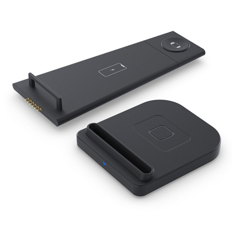 10W 3 合 1 QC 3.0 直立多功能無線充電器，具支架功能，適用於手機 / Apple Watch / AirPods