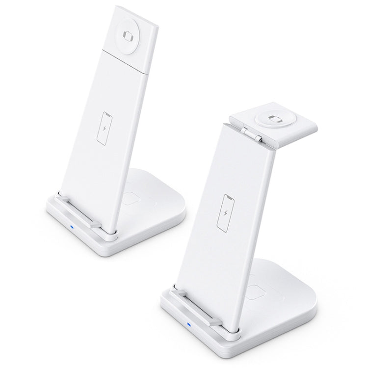 10W 3 合 1 QC 3.0 直立多功能無線充電器，具支架功能，適用於手機 / Apple Watch / AirPods