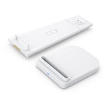 10W 3 合 1 QC 3.0 直立多功能無線充電器，具支架功能，適用於手機 / Apple Watch / AirPods