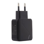 LZ-819A+C QC3.0 USB + PD 18W USB-C / Type-C 介面旅行充電器，帶指示燈，歐規插頭，歐規插頭