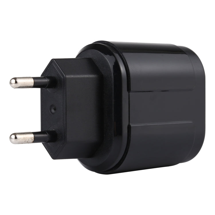 LZ-022 5V 2.4A 雙 USB 埠旅行充電器，歐規插頭