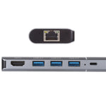 6 合 1 USB 2.0 x 3 + HDMI + RJ45 + 8 Pin 母充電埠轉 8 Pin 公多功能擴充底座轉接器，79591