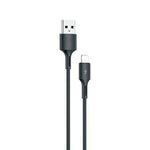 WK WDC-136 USB 轉 8 針 3A 快充數據線，USB 轉 8 針（黑色）、USB 轉 8 針（白色）