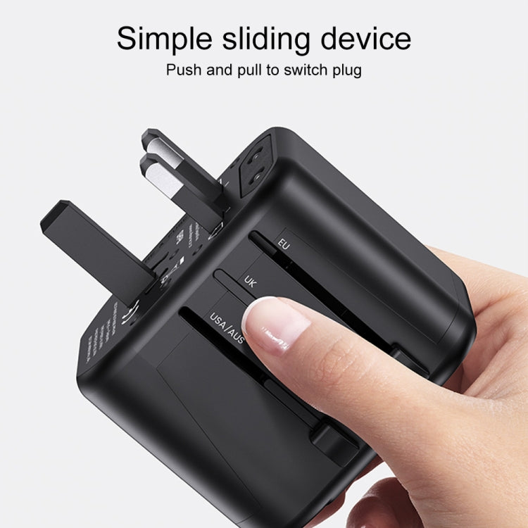 USAMS US-CC173 T55 12W 通用多插頭旅行充電器，US-CC173 T55 型號