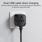 USAMS US-CC173 T55 12W 通用多插頭旅行充電器，US-CC173 T55 型號