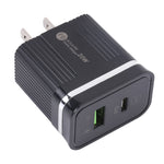 46-A2C2 20W PD + QC3.0 USB 多功能快速充電器，美規插頭，美規插頭