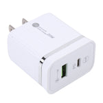 46-A2C2 20W PD + QC3.0 USB 多功能快速充電器，美規插頭，美規插頭