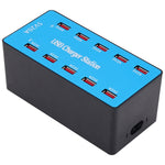 A5B 100W 10 埠 USB 智能充電站附指示燈，美國插頭，100W