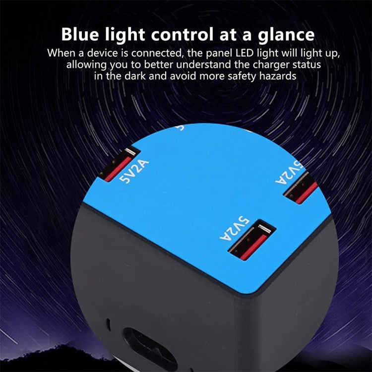 A5B 100W 10 埠 USB 智能充電站附指示燈，美國插頭，100W