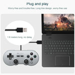 8Bitdo SN30 PRO USB 有線遊戲手把搖桿，適用 Switch / Steam / PC，SN30 PRO 有線（灰色）