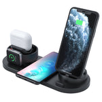 HQ-UD15 升級版 6 合 1 無線充電器，適用 iPhone、Apple Watch、AirPods 及其他 Android 手機