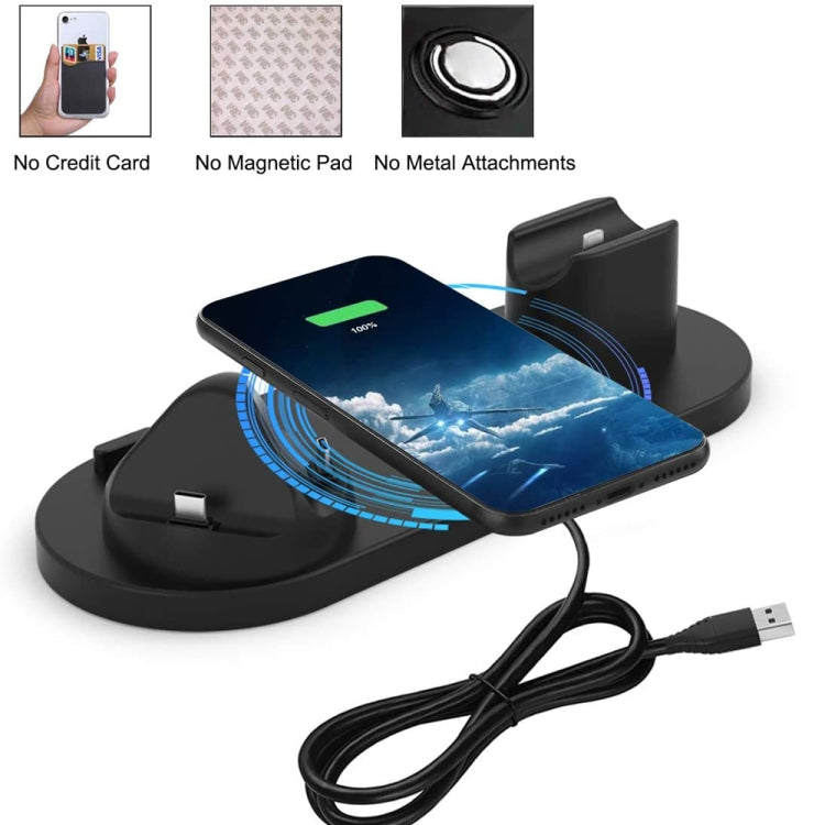 HQ-UD15 升級版 6 合 1 無線充電器，適用 iPhone、Apple Watch、AirPods 及其他 Android 手機