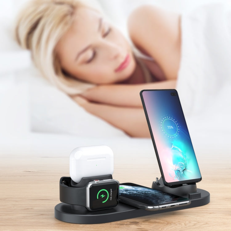 HQ-UD15 升級版 6 合 1 無線充電器，適用 iPhone、Apple Watch、AirPods 及其他 Android 手機