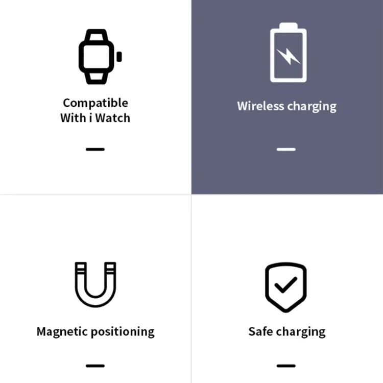 K02 通用便攜磁吸無線充電器，適用於 Apple Watch Series 6 / 5 / SE / 4 / 3 / 2 / 1