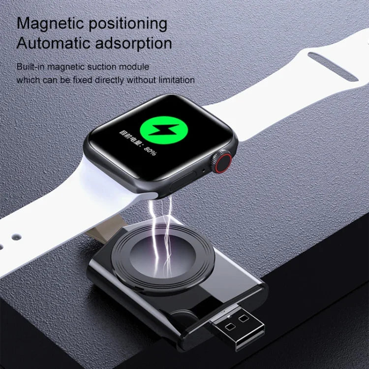 K03 通用便攜磁吸無線充電器，適用於 Apple Watch Series 6 / 5 / SE / 4 / 3 / 2 / 1