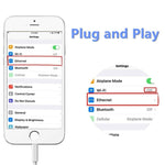 NK107A1 8 針轉 RJ45 乙太網路 LAN 網路轉接線，適用 iPhone／iPad 系列，總長度：16公分