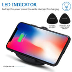 QK11 10W ABS + PC 快速充電 Qi 無線充電板，QK11 藍色，QK11 黑色，QK11 金色